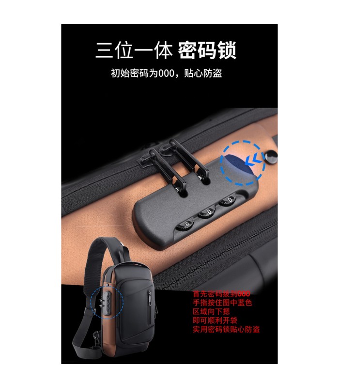 کیف کراس بادی ضد سرقت crossbody anti-thife 88042