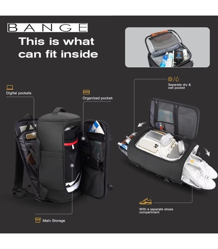 کوله پشتی مسافرتی و ضد آب بنج Bange BG-3029