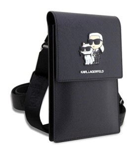 کیف کراس بادی موبایل کارل لاگرفلدسافیانو karl lagerfeld saffiano universal phone pouch