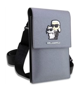 کیف کراس بادی موبایل کارل لاگرفلدسافیانو karl lagerfeld saffiano universal phone pouch