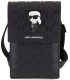 کیف کراس بادی موبایل کارل لاگرفلدمونوگرام سافیانو karl lagerfeld saffiano monogram ikonik universal phone pouch