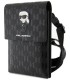 کیف کراس بادی موبایل کارل لاگرفلدمونوگرام سافیانو karl lagerfeld saffiano monogram ikonik universal phone pouch