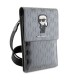 کیف کراس بادی موبایل کارل لاگرفلدمونوگرام سافیانو karl lagerfeld saffiano monogram ikonik universal phone pouch
