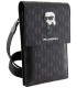 کیف کراس بادی موبایل کارل لاگرفلدمونوگرام سافیانو karl lagerfeld saffiano monogram ikonik universal phone pouch