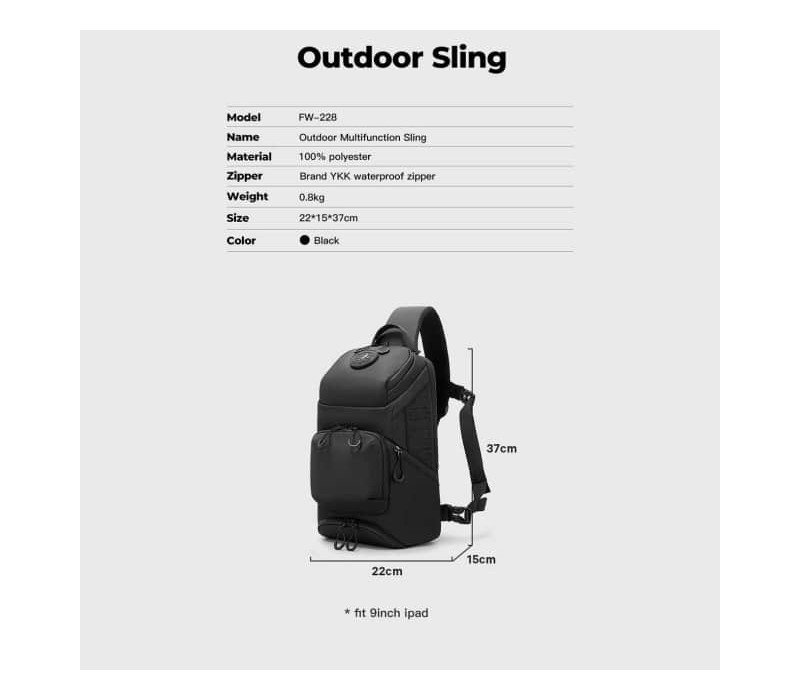 کیف کراس بادی تکنیکال ضد آب بنج Bange FW-228