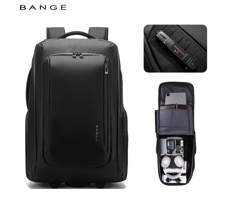 کوله پشتی چرخدار و مسافرتی ضدآب بنج Bange BG-8079