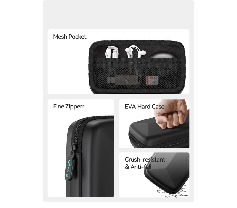 کیف اکسسوری یوسامز 6.7 اینچ Usams portable sotrage bag Jane06