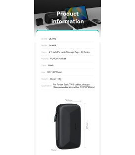 کیف اکسسوری یوسامز 6.7 اینچ Usams portable sotrage bag Jane06