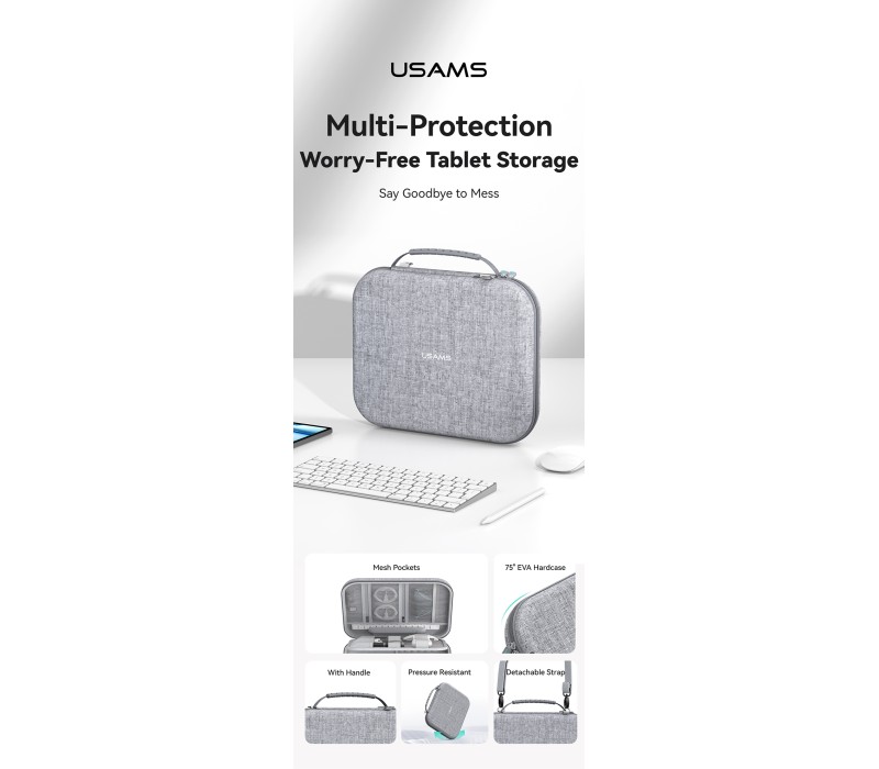 کیف هارد کیس یوسامز 14.6 اینچ Usams tablet storage Jane08