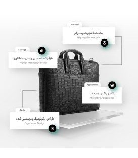کیف چرمی پروین 13 اینچ Perwin KL25