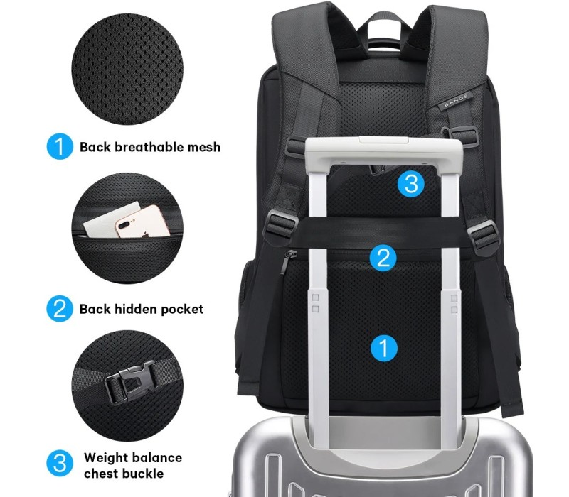 کوله پشتی برزنتی بنج 15.6 اینچ Bange BG-2603